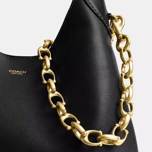 Coach signature link chain strap